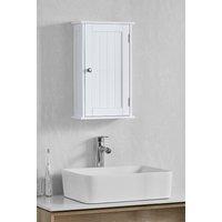 Home Discount Bath Vida Priano 1 Door Wall Cabinet With Shelves Bathroom Storage 500 x 300 x 140 mm in White