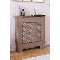 Home Discount Vida Designs Oxford MDF Radiator Cover Small, 820 x 780 x 190 mm in Brown