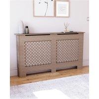 Home Discount Vida Designs Oxford Radiator Cover MDF 820 x 1520 x 190 mm in Brown