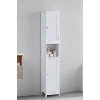 Home Discount Bath Vida Priano 2 Door Tall Cabinet Cupboard Bathroom Storage 1700 x 320 x 300 mm in White