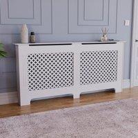 Home Discount Vida Designs Oxford MDF Radiator Cover Extra Large, 820 x 1720 x 190mm in White