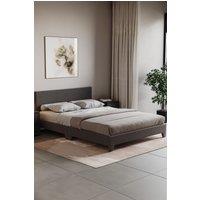 Home Discount Vida Designs Victoria Double Bed Frame Velvet Fabric UKFR Storage in Dark Grey