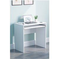 Home Discount Vida Designs Huby Computer Desk Storage Office Study Gaming Table in White