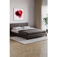 Home Discount Vida Designs Lisbon King Size Faux Leather Bed Frame UKFR Fabric in Brown