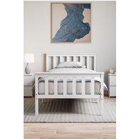 Home Discount Vida Designs Milan Single Double King Wooden Bed Frame High Foot Bedroom Furniture in White