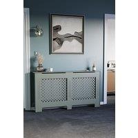 Home Discount Vida Designs Oxford Radiator Cover MDF 820 x 1520 x 190 mm in Grey