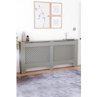 Home Discount Vida Designs Oxford MDF Radiator Cover Extra Large, 820 x 1720 x 190mm in Grey