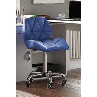 Home Discount Vida Designs Geo Adjustable Chair UKFR Fabric Armrest Ergonomic in Blue