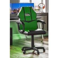 Home Discount Vida Designs Comet Racing Office Gaming Adjustable UKFR Fabric Chair in Green