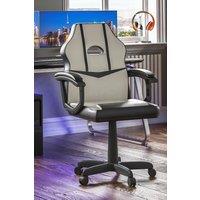 Home Discount Vida Designs Comet Racing Office Gaming Adjustable UKFR Fabric Chair in White