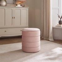GFW Klara Velvet Storage Stool in Pink