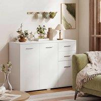 HOMCOM Modern Sideboard Kitchen Storage Cabinet in White