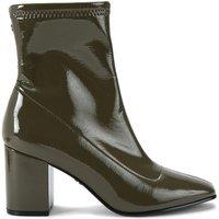 Carvela Women's 'Strut Ankle' Patent Boots in Green | Size: 8