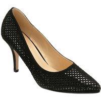 Lotus Women's 'Kayla' Textile Court Shoes in Black | Size: 5