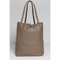 Betsy & Floss Women's 'Milan' Soft Leather Tote Bag in Beige
