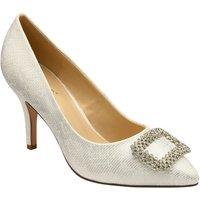 Lotus Women's Silver 'Petunia' Court Shoes | Size: 5