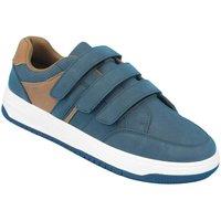 Pegasus Men's Wide G Fit Trainers, Lace Up & Touch Fasten, Cushioned Footbed, Ankle in Navy | Size: 11
