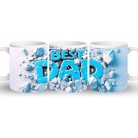 Aye Do Gifts Men's Best Dad Breakout Mug Gift | Dad Father's Day Gift in White