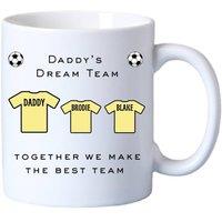 Aye Do Gifts Men's Daddy's Team Football Mug Gift | Dad Father's Day Gift in White