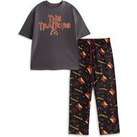 The Traitors Men's Short Sleeve Long Leg Pyjama Set | Black | Size: XL
