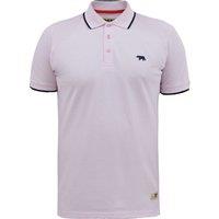 D555 Men's Hamford 2 Tipped Pique Kingsize Polo Shirt in Pink | Size: 5XL