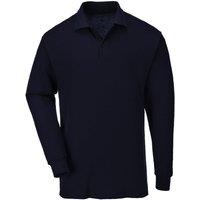 Casual Classic Men's Long Sleeve Polo in Navy | Size: 4XL