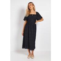Dorothy Perkins Women's Flutter Sleeve Ruched Bust Midi Dress in Black | Size: 12