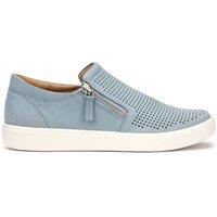 Hotter Women's Wide Fit 'Daisy' Deck Shoes in Pale Blue | Size: 9
