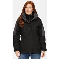 Regatta Women's Defender III Waterproof 3 In 1 Jacket in Black | Size: 14