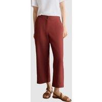 Hobbs London Women's Lillie High Waisted Culotte Trousers in Chocolate | Size: 14