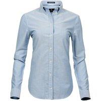 TEE JAYS Women's Perfect Oxford Shirt in Light Blue | Size: 12