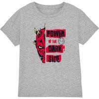 Star Wars Maul Shadow Lord Power Of The Dark Side Kids T-Shirt, Athletic Heather in Light Grey | Size: 3-4 Years