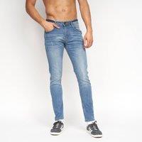 Duck&Cover Tranfold Men's Slim-Fit Distressed Denim Jeans in Light Blue | Size: 34R