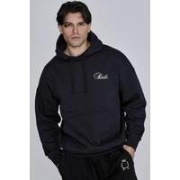 SikSilk Men's Essentials Hoodie in Black | Size: Large