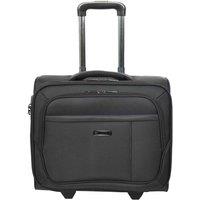 House of Leather Men's Pilot Case Business Organiser Travel Bag Sparta in Black