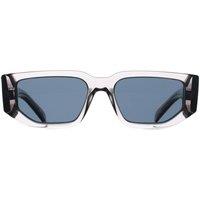 Prada Men's Rectangle Transparent Asphalt Dark Grey PR09ZS