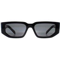 Prada Men's Rectangle Black Dark Grey PR09ZS