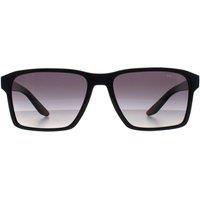 Prada Sport Men's Rectangle Black Grey Gradient PS05YS