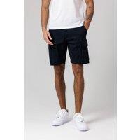 French Connection Men's Cotton Cargo Shorts in Navy | Size: XL
