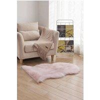 Living and Home 60Cm*90Cm Mordecai Handmade Shag Pink Area Rug | Size: 60 cm x 90 cm