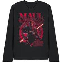 Star Wars Maul Shadow Lord Fear Is My Ally Long Sleeve T-Shirt, Black | Size: Small