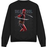 Marvel Deadpool Wolverine Wade Katanas Sweatshirt, Black | Size: Medium