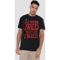 Marvel Deadpool Wolverine Wear Red Can'T See Me Bleed T-Shirt, Black | Size: 3XL