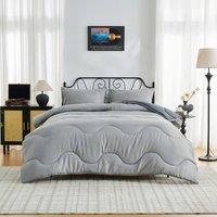 GAVENO CAVAILIA Coverless Microfiber Duvet in Grey | Size: Double