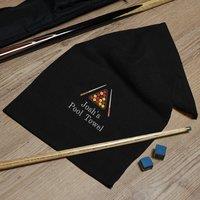 Duncan Stewart Personalised Pool Player Towel in Black