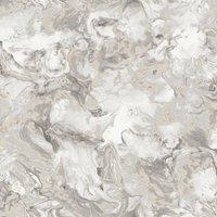 Muriva Elixir Marble Textured Wallpaper in Taupe