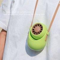 Obasyhig USB neck fan with concealed blades in Green