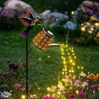 Obasyhig Solar Hollow Watering Can Ground Stake Light - Style 1