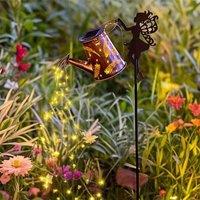 Obasyhig Solar Hollow Watering Can Ground Stake Light - Style 2