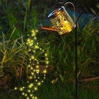 Obasyhig Solar Hollow Watering Can Ground Stake Light - Style 3